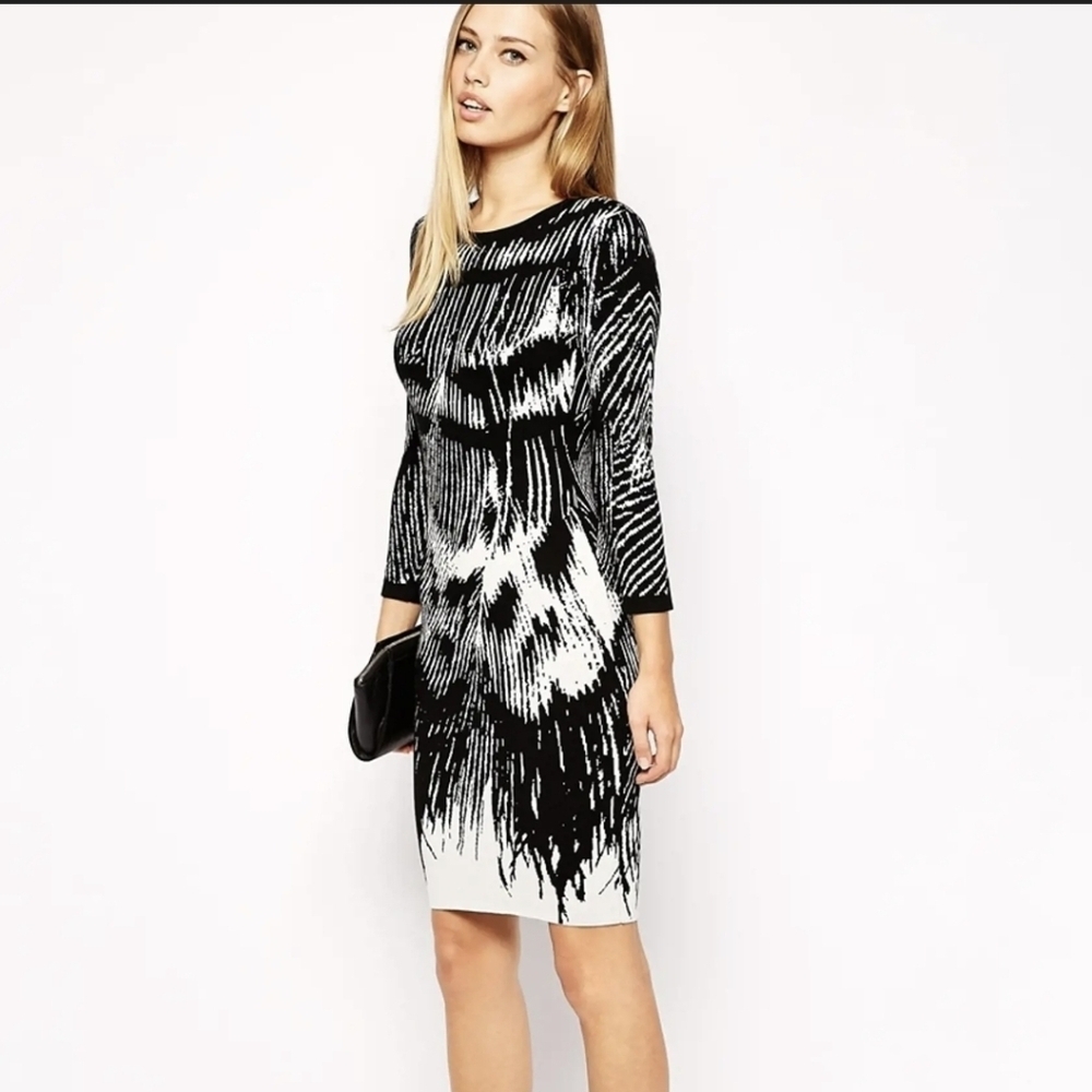 Karen Millen Monochrome Knit Dress